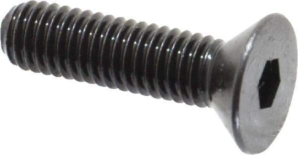Holo-Krome - #10-32 UNF Hex Socket Drive, 82° Flat Screw - Alloy Steel, Black Oxide Finish, Fully Threaded, 3/4" OAL - Exact Tool & Supply
