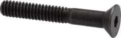 Holo-Krome - 1/4-20 UNC Hex Socket Drive, 82° Flat Screw - Alloy Steel, Black Oxide Finish, Partially Threaded, 1-3/4" OAL - Exact Tool & Supply