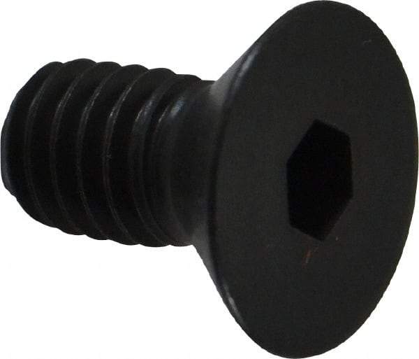 Holo-Krome - 5/16-18 UNC Hex Socket Drive, 82° Flat Screw - Alloy Steel, Black Oxide Finish, Fully Threaded, 5/8" OAL - Exact Tool & Supply