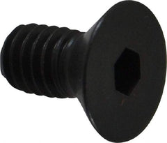 Holo-Krome - 5/16-18 UNC Hex Socket Drive, 82° Flat Screw - Alloy Steel, Black Oxide Finish, Fully Threaded, 5/8" OAL - Exact Tool & Supply