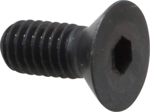 Holo-Krome - 5/16-18 UNC Hex Socket Drive, 82° Flat Screw - Alloy Steel, Black Oxide Finish, Fully Threaded, 3/4" OAL - Exact Tool & Supply