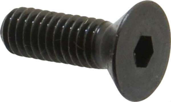 Holo-Krome - 5/16-18 UNC Hex Socket Drive, 82° Flat Screw - Alloy Steel, Black Oxide Finish, Fully Threaded, 1" OAL - Exact Tool & Supply