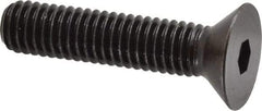 Holo-Krome - 3/8-16 UNC Hex Socket Drive, 82° Flat Screw - Alloy Steel, Black Oxide Finish, Fully Threaded, 1-3/4" OAL - Exact Tool & Supply