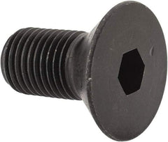 Holo-Krome - 3/8-24 UNF Hex Socket Drive, 82° Flat Screw - Alloy Steel, Black Oxide Finish, Fully Threaded, 3/4" OAL - Exact Tool & Supply