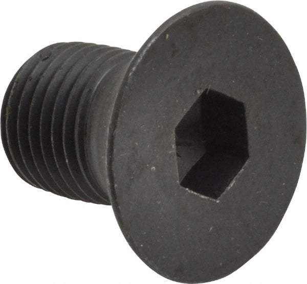 Holo-Krome - 1/2-20 UNF Hex Socket Drive, 82° Flat Screw - Alloy Steel, Black Oxide Finish, Fully Threaded, 3/4" OAL - Exact Tool & Supply