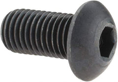Holo-Krome - 5/16-24 UNF Hex Socket Drive, Button Screw - Alloy Steel, Black Oxide Finish, Fully Threaded, 5/8" Length Under Head - Exact Tool & Supply