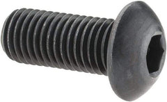 Holo-Krome - 5/16-24 UNF Hex Socket Drive, Button Screw - Alloy Steel, Black Oxide Finish, Fully Threaded, 3/4" Length Under Head - Exact Tool & Supply