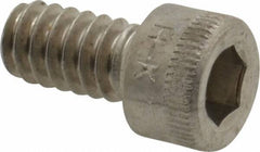 Holo-Krome - #10-24 UNC Hex Socket Drive, Socket Cap Screw - Grade 18-8 Stainless Steel, Uncoated, Fully Threaded, 3/8" Length Under Head - Exact Tool & Supply