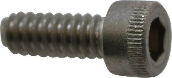 Holo-Krome - #10-24 UNC Hex Socket Drive, Socket Cap Screw - Grade 18-8 Stainless Steel, Uncoated, Fully Threaded, 1/2" Length Under Head - Exact Tool & Supply