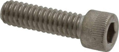 Holo-Krome - 1/4-20 UNC Hex Socket Drive, Socket Cap Screw - Grade 18-8 Stainless Steel, Uncoated, Fully Threaded, 7/8" Length Under Head - Exact Tool & Supply