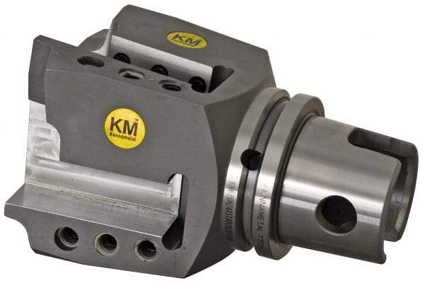 Kennametal - Right Hand Cut, KM63XMZ Modular Connection, Adapter/Mount Lathe Modular Clamping Unit - Through Coolant, Series STAR Straight Side Mount - Exact Tool & Supply