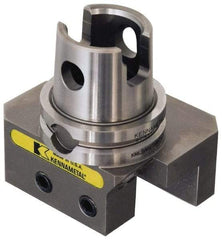 Kennametal - Left Hand Cut, KM80ATC Modular Connection, Adapter/Mount Lathe Modular Clamping Unit - Through Coolant, Series ETAL Straight End Mount - Exact Tool & Supply