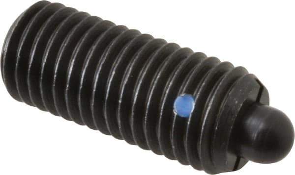 Gibraltar - 3/4-10, 1-3/4" Thread Length, 5/16" Plunger Projection, Steel Threaded Spring Plunger - 0.374" Max Plunger Diam, 1-3/4" Plunger Length, 6.7 Lb Init End Force, 37.3 Lb Final End Force - Exact Tool & Supply