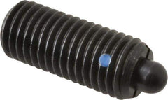 Gibraltar - 3/4-10, 1-3/4" Thread Length, 5/16" Plunger Projection, Steel Threaded Spring Plunger - 0.374" Max Plunger Diam, 1-3/4" Plunger Length, 6.7 Lb Init End Force, 37.3 Lb Final End Force - Exact Tool & Supply
