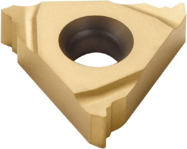 Seco - 22EL External Left Hand ISO Laydown Threading Insert - Grade CP500, TiAlN/TiN Coated Carbide, 12.7mm Inscribed Circle - Exact Tool & Supply