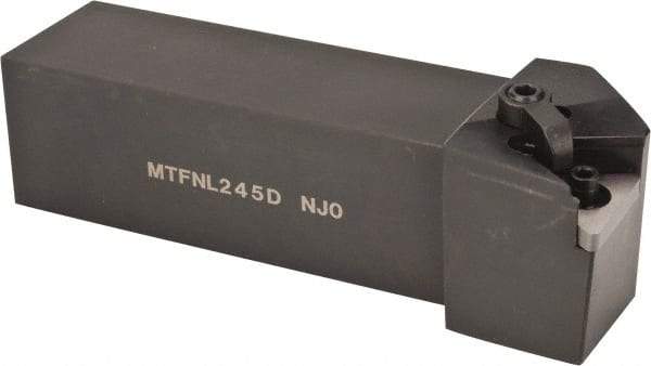 Hertel - MTFN, Left Hand Cut, 0° Lead Angle, 1-1/2" Shank Height x 1-1/2" Shank Width, Negative Rake Indexable Turning Toolholder - 6" OAL, TN..54. Insert Compatibility, Series Multi-Option - Exact Tool & Supply