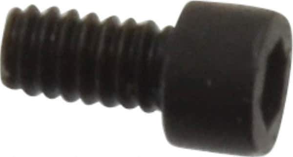 Holo-Krome - #0-80 UNF Hex Socket Drive, Socket Cap Screw - Alloy Steel, Black Oxide Finish, Fully Threaded, 1/8" Length Under Head - Exact Tool & Supply