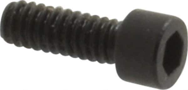 Holo-Krome - #0-80 UNF Hex Socket Drive, Socket Cap Screw - Alloy Steel, Black Oxide Finish, Fully Threaded, 3/16" Length Under Head - Exact Tool & Supply
