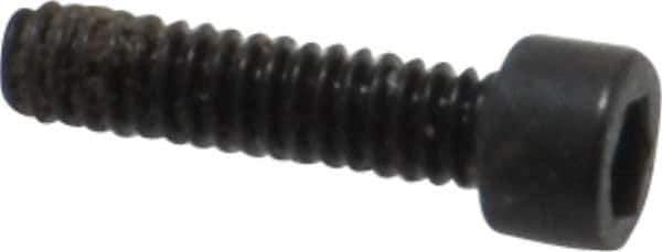 Holo-Krome - #0-80 UNF Hex Socket Drive, Socket Cap Screw - Alloy Steel, Black Oxide Finish, Fully Threaded, 1/4" Length Under Head - Exact Tool & Supply