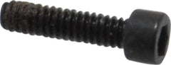 Holo-Krome - #0-80 UNF Hex Socket Drive, Socket Cap Screw - Alloy Steel, Black Oxide Finish, Fully Threaded, 1/4" Length Under Head - Exact Tool & Supply