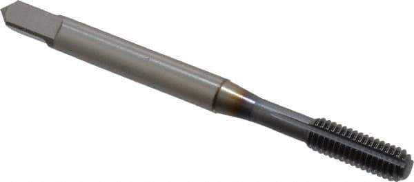 OSG - #10-32 UNF H5 Thread Limit Bottoming Thread Forming Tap - Powdered Metal High Speed Steel, TiCN Finish, 2-3/8" OAL, 7/8" Thread Length, Right Hand Thread, Series EXOTAP NRT - Exact Tool & Supply