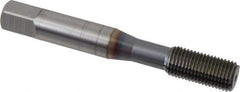 OSG - 3/8-24 UNF H4 Thread Limit Bottoming Thread Forming Tap - Powdered Metal High Speed Steel, TiCN Finish, 2-15/16" OAL, 1-1/4" Thread Length, Right Hand Thread, Series EXOTAP NRT - Exact Tool & Supply