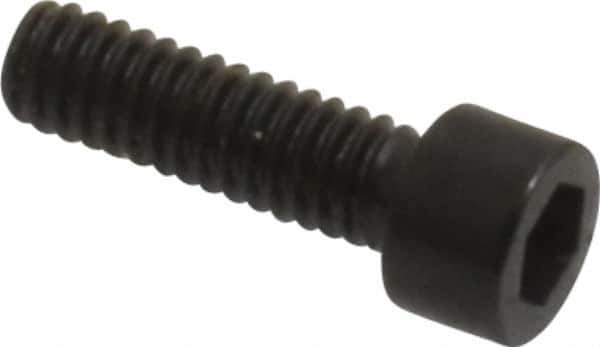 Holo-Krome - #1-72 UNF Hex Socket Drive, Socket Cap Screw - Alloy Steel, Black Oxide Finish, Fully Threaded, 1/4" Length Under Head - Exact Tool & Supply