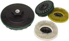 3M - 7" 50 Grit Ceramic Straight Disc Brush - Coarse Grade, 7/8" Trim Length, 7/8" Arbor Hole - Exact Tool & Supply