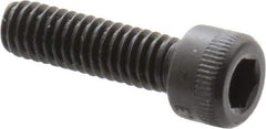 Holo-Krome - #6-40 UNF Hex Socket Drive, Socket Cap Screw - Alloy Steel, Black Oxide Finish, Fully Threaded, 1/2" Length Under Head - Exact Tool & Supply
