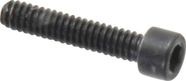 Holo-Krome - #3-48 UNC Hex Socket Drive, Socket Cap Screw - Alloy Steel, Black Oxide Finish, Fully Threaded, 1/2" Length Under Head - Exact Tool & Supply