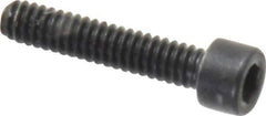 Holo-Krome - #3-48 UNC Hex Socket Drive, Socket Cap Screw - Alloy Steel, Black Oxide Finish, Fully Threaded, 1/2" Length Under Head - Exact Tool & Supply
