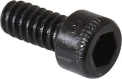 Holo-Krome - #4-40 UNC Hex Socket Drive, Socket Cap Screw - Alloy Steel, Black Oxide Finish, Fully Threaded, 1/4" Length Under Head - Exact Tool & Supply