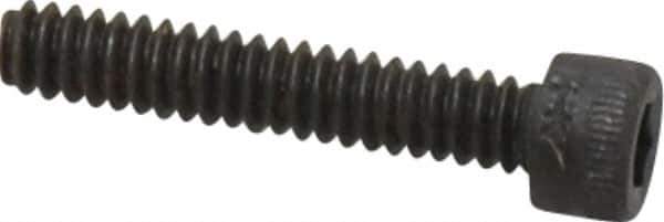 Holo-Krome - #6-32 UNC Hex Socket Drive, Socket Cap Screw - Alloy Steel, Black Oxide Finish, Fully Threaded, 3/4" Length Under Head - Exact Tool & Supply