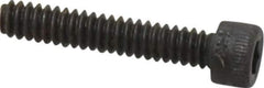 Holo-Krome - #6-32 UNC Hex Socket Drive, Socket Cap Screw - Alloy Steel, Black Oxide Finish, Fully Threaded, 3/4" Length Under Head - Exact Tool & Supply