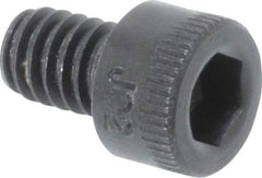 Holo-Krome - #8-32 UNC Hex Socket Drive, Socket Cap Screw - Alloy Steel, Black Oxide Finish, Fully Threaded, 1/4" Length Under Head - Exact Tool & Supply