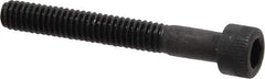 Holo-Krome - #8-32 UNC Hex Socket Drive, Socket Cap Screw - Alloy Steel, Black Oxide Finish, Partially Threaded, 1-1/4" Length Under Head - Exact Tool & Supply