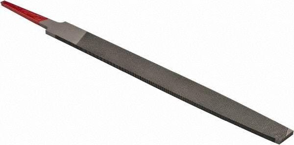 Simonds File - 6" Long, Second Cut, Mill American-Pattern File - Single Cut, Tang - Exact Tool & Supply