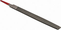 Simonds File - 6" Long, Second Cut, Mill American-Pattern File - Single Cut, Tang - Exact Tool & Supply