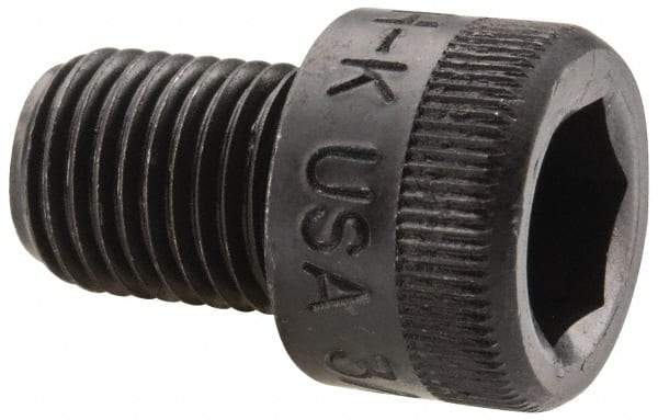 Holo-Krome - 3/8-24 UNF Hex Socket Drive, Socket Cap Screw - Alloy Steel, Black Oxide Finish, Fully Threaded, 1/2" Length Under Head - Exact Tool & Supply