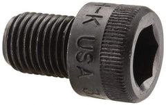 Holo-Krome - 3/8-24 UNF Hex Socket Drive, Socket Cap Screw - Alloy Steel, Black Oxide Finish, Fully Threaded, 1/2" Length Under Head - Exact Tool & Supply