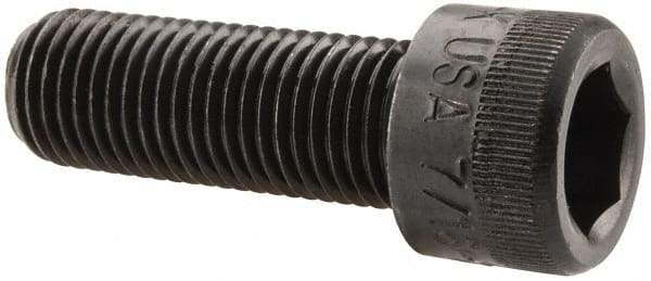 Holo-Krome - 7/16-20 UNF Hex Socket Drive, Socket Cap Screw - Alloy Steel, Black Oxide Finish, Fully Threaded, 1-1/4" Length Under Head - Exact Tool & Supply