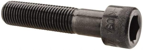 Holo-Krome - 7/16-20 UNF Hex Socket Drive, Socket Cap Screw - Alloy Steel, Black Oxide Finish, Partially Threaded, 2" Length Under Head - Exact Tool & Supply