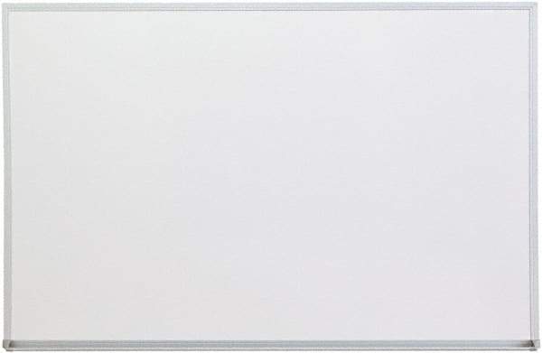 UNIVERSAL - 24" High x 36" Wide Melamine Dry Erase Board with 3/4" Rail - Aluminum, 5/8" Deep - Exact Tool & Supply
