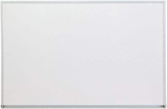 UNIVERSAL - 24" High x 36" Wide Melamine Dry Erase Board with 3/4" Rail - Aluminum, 5/8" Deep - Exact Tool & Supply
