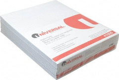 UNIVERSAL - 50 Sheet, 8-1/2 x 11", Glue Top Ruled Writing Pad - White - Exact Tool & Supply