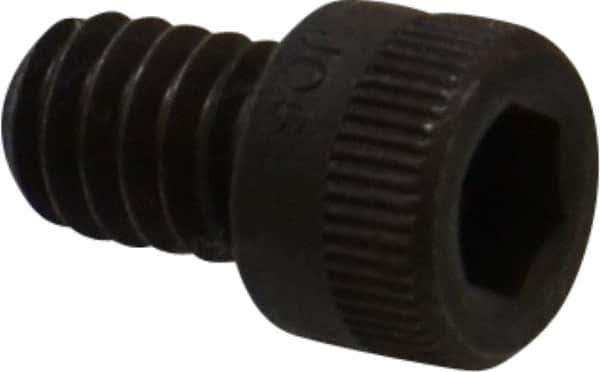 Holo-Krome - 1/4-20 UNC Hex Socket Drive, Socket Cap Screw - Alloy Steel, Black Oxide Finish, Fully Threaded, 3/8" Length Under Head - Exact Tool & Supply