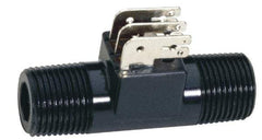 Gems Sensors - 200 psi, Nylon Housing, Turbine Flow Rate Sensor - 0.26 to 2.6 Flow Set Point, 0.26 to 2.6 GPM - Exact Tool & Supply