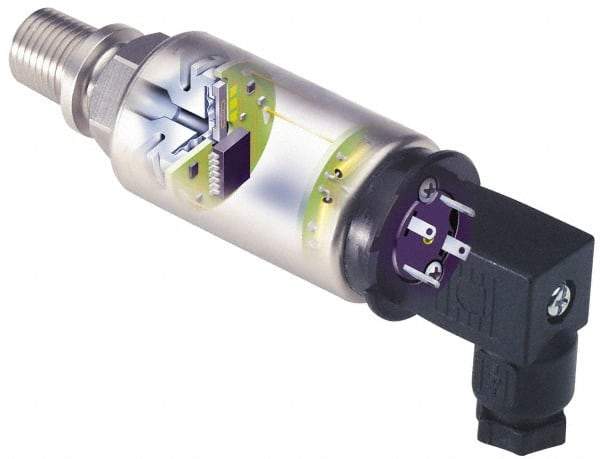 Gems Sensors - 120 Max psi, General Purpose Industrial Pressure Transducer - 1/4" Thread - Exact Tool & Supply