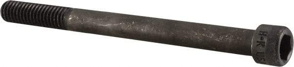 Holo-Krome - 7/16-14 UNC Hex Socket Drive, Socket Cap Screw - Alloy Steel, Black Oxide Finish, Partially Threaded, 5" Length Under Head - Exact Tool & Supply