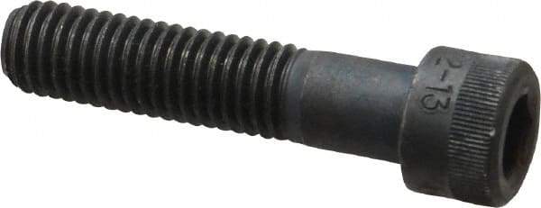 Holo-Krome - 1/2-13 UNC Hex Socket Drive, Socket Cap Screw - Alloy Steel, Black Oxide Finish, Partially Threaded, 2-1/4" Length Under Head - Exact Tool & Supply
